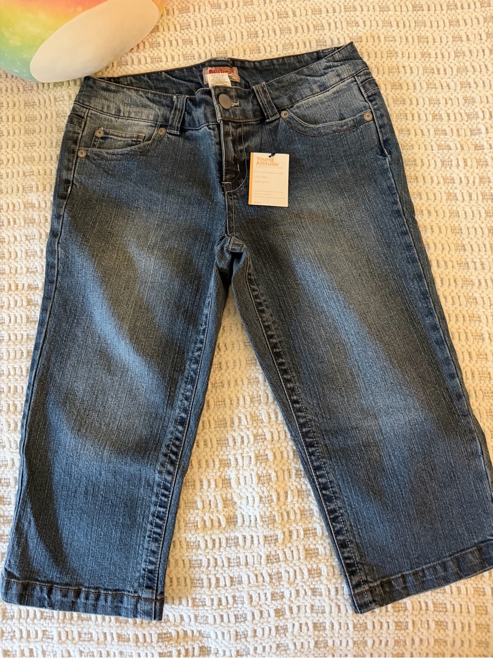 NOBO No Boundaries Denim Capri Jeans Juniors Size 11 Dark Wash NWT